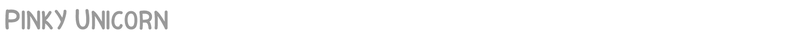 Pinky Unicorn font preview